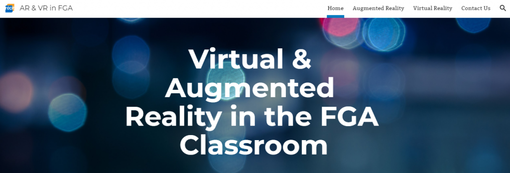 Virtual and Augmented Reality in the FGA Classroom Workshop Resources