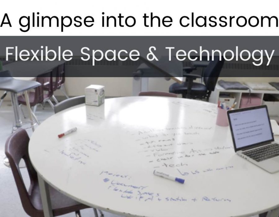 A glimpse into the classroom: Flexible Space and Technology